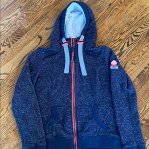 Super dry zip up sweatshirt